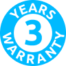3 years warranty