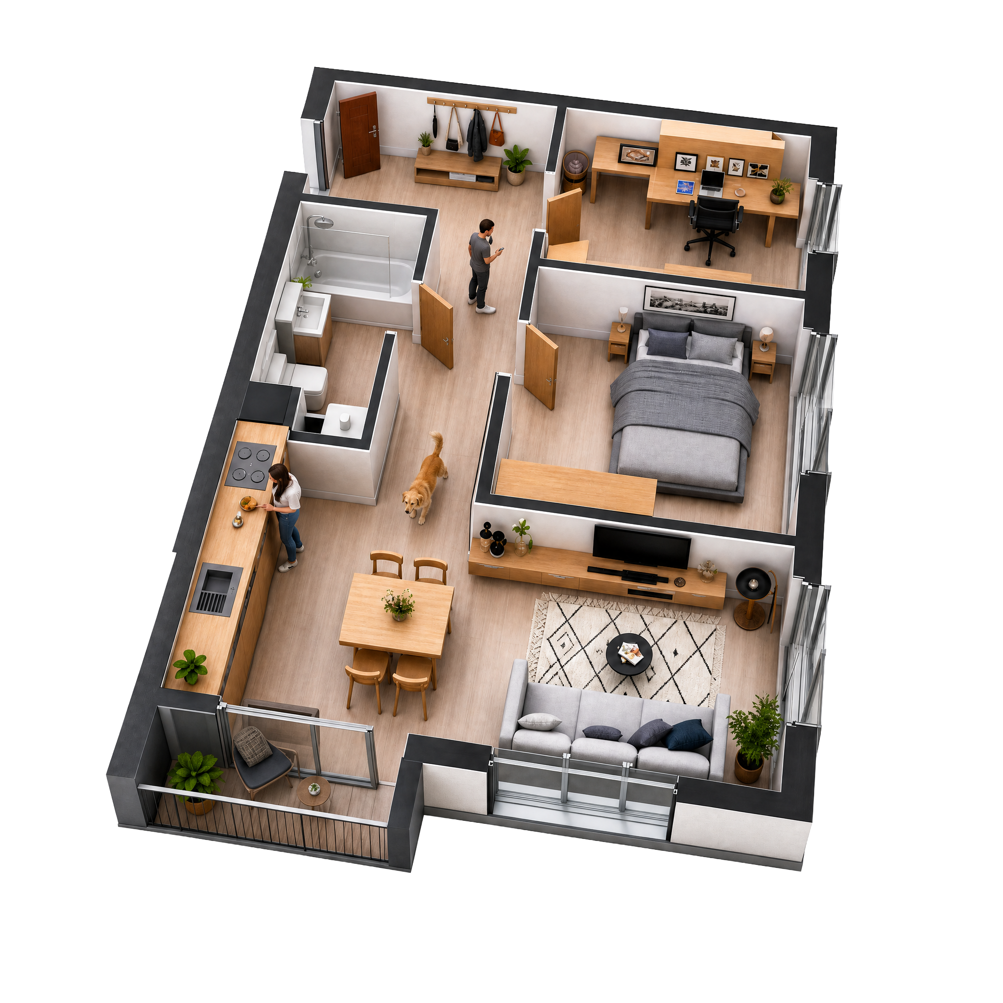 Apartment 3D Plan