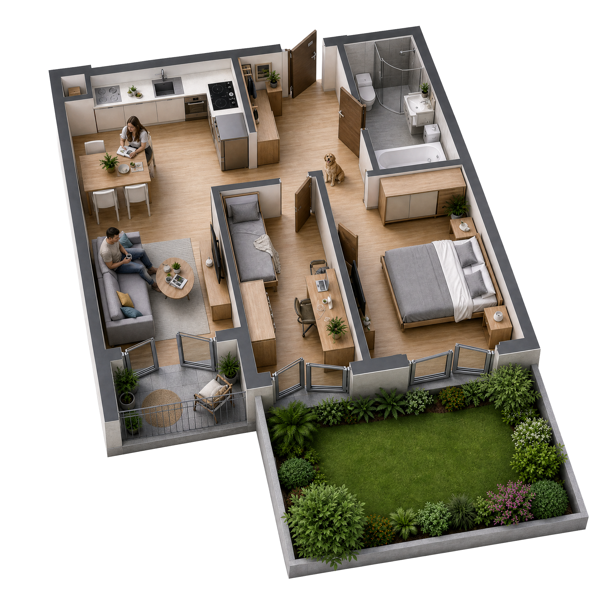 Apartment 3D Plan
