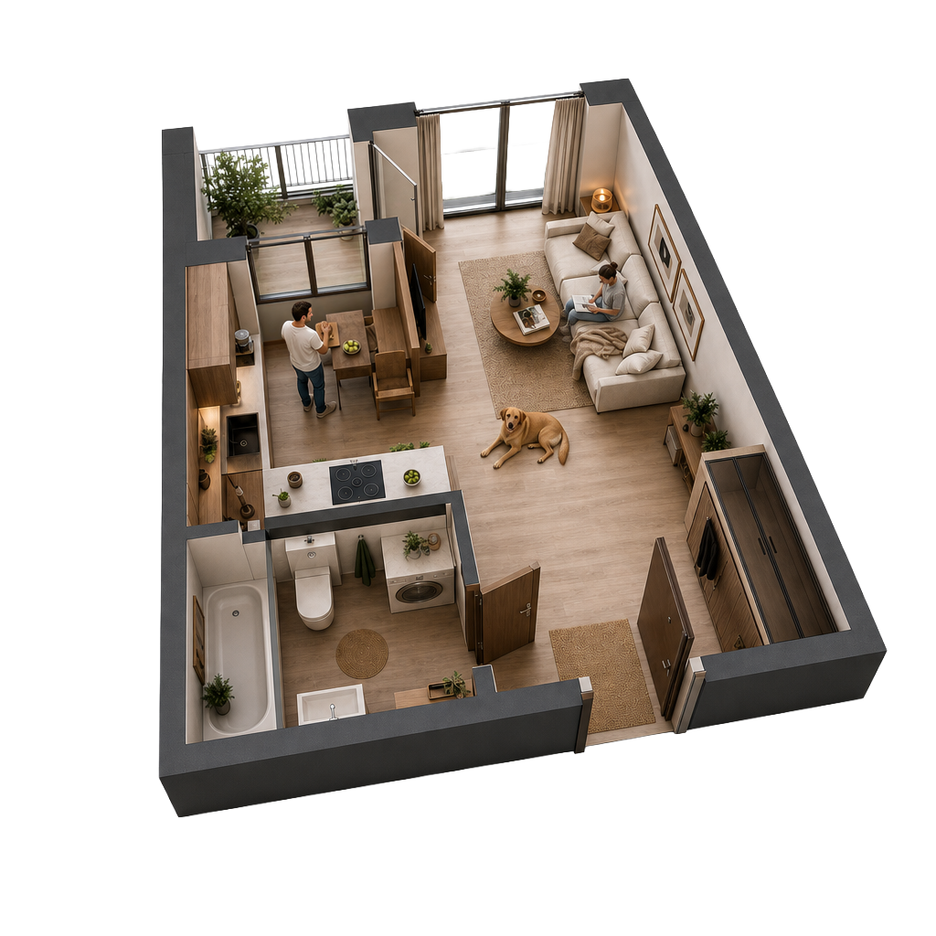 Apartment 3D Plan