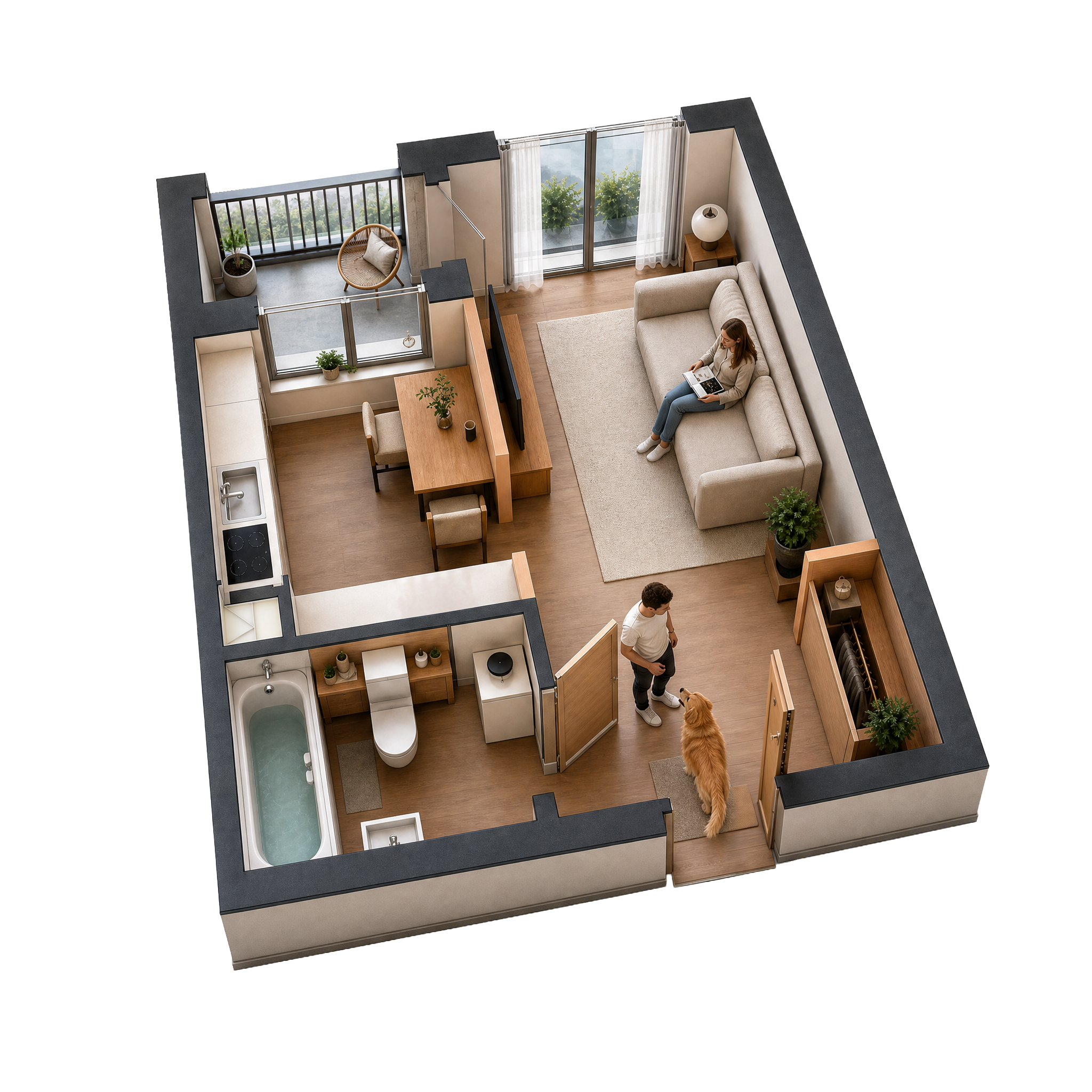 Apartment 3D Plan