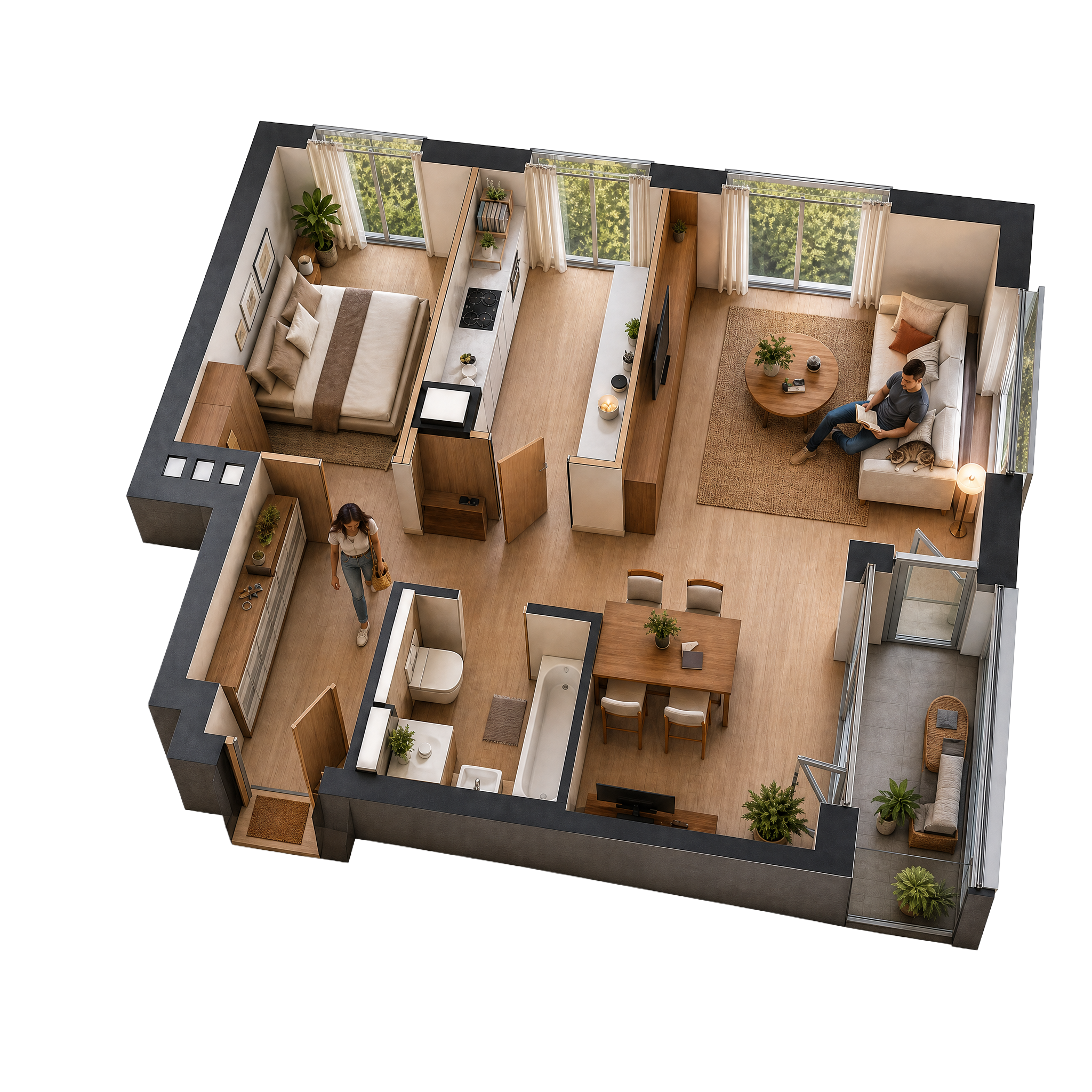 Apartment 3D Plan