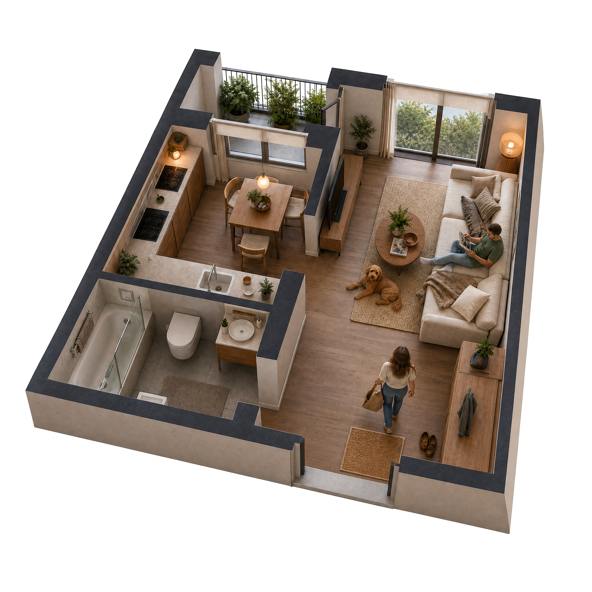 Apartment 3D Plan
