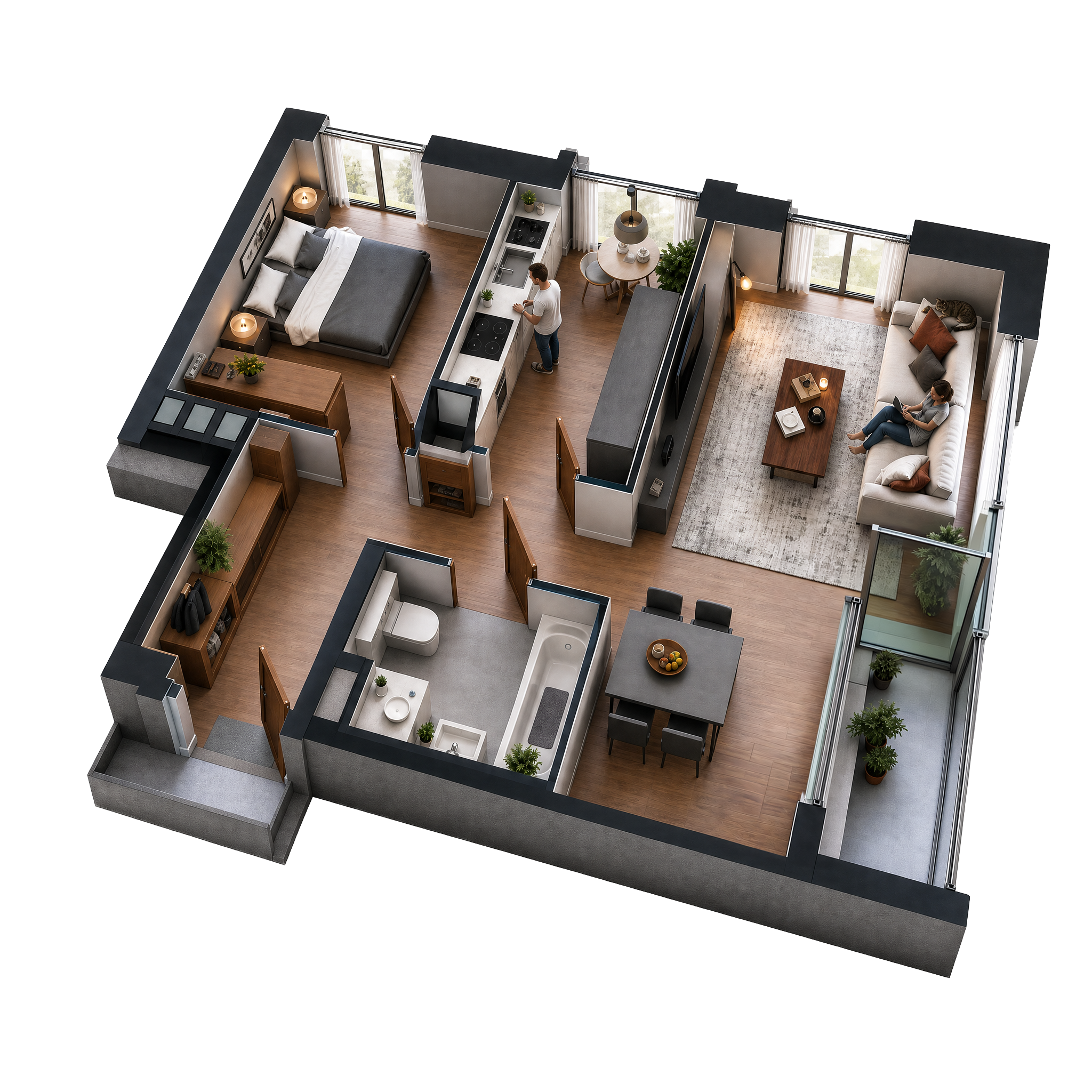 Apartment 3D Plan