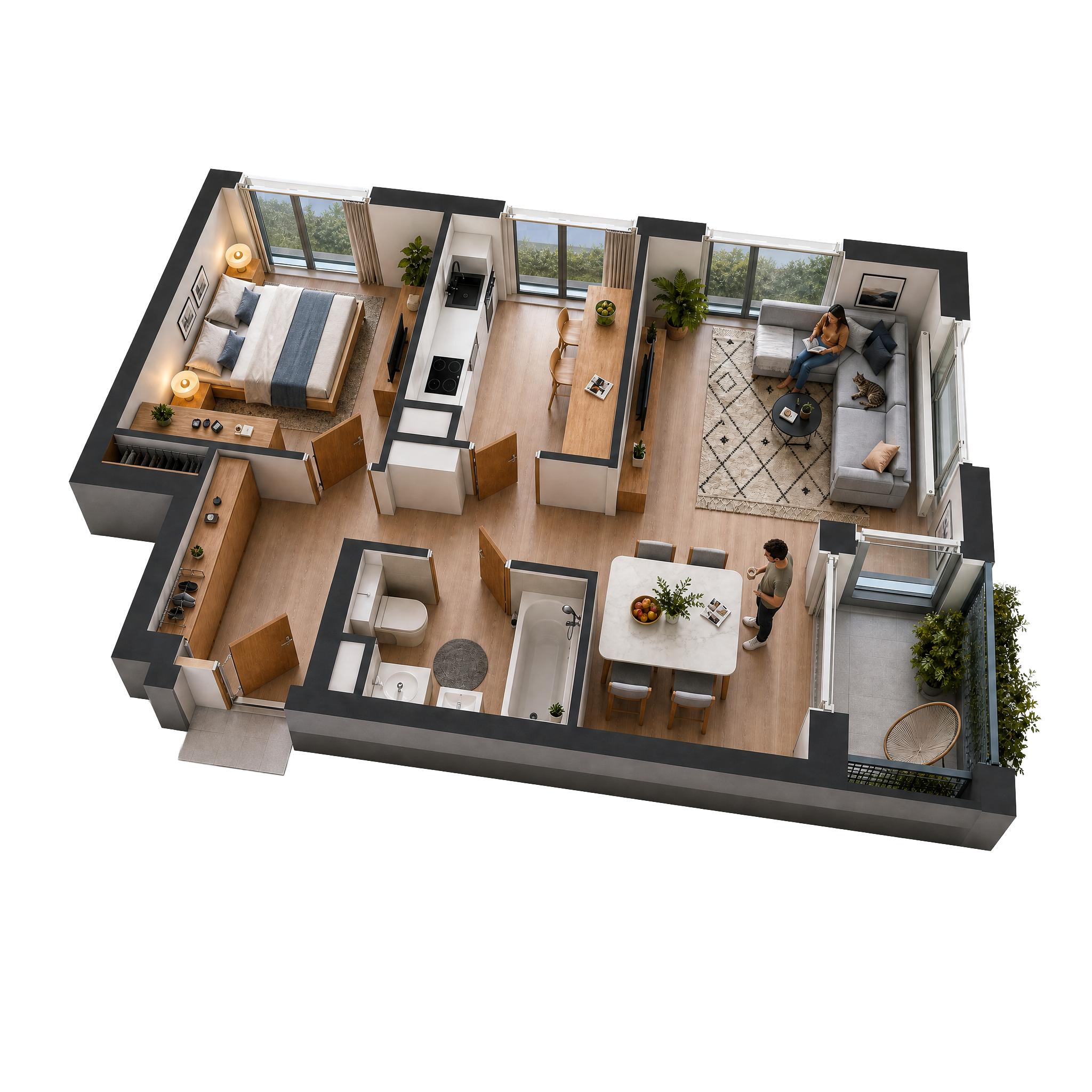 Apartment 3D Plan
