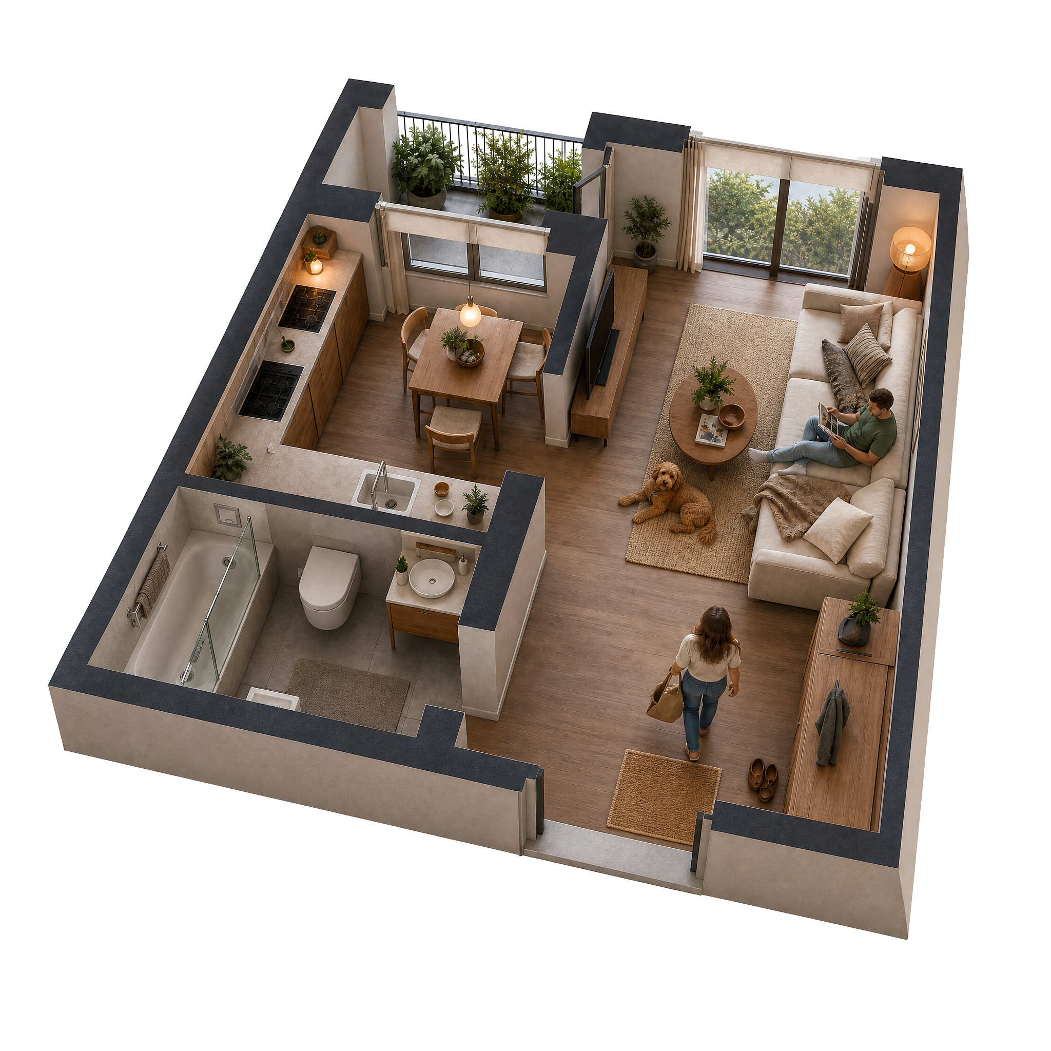 Apartment 3D Plan