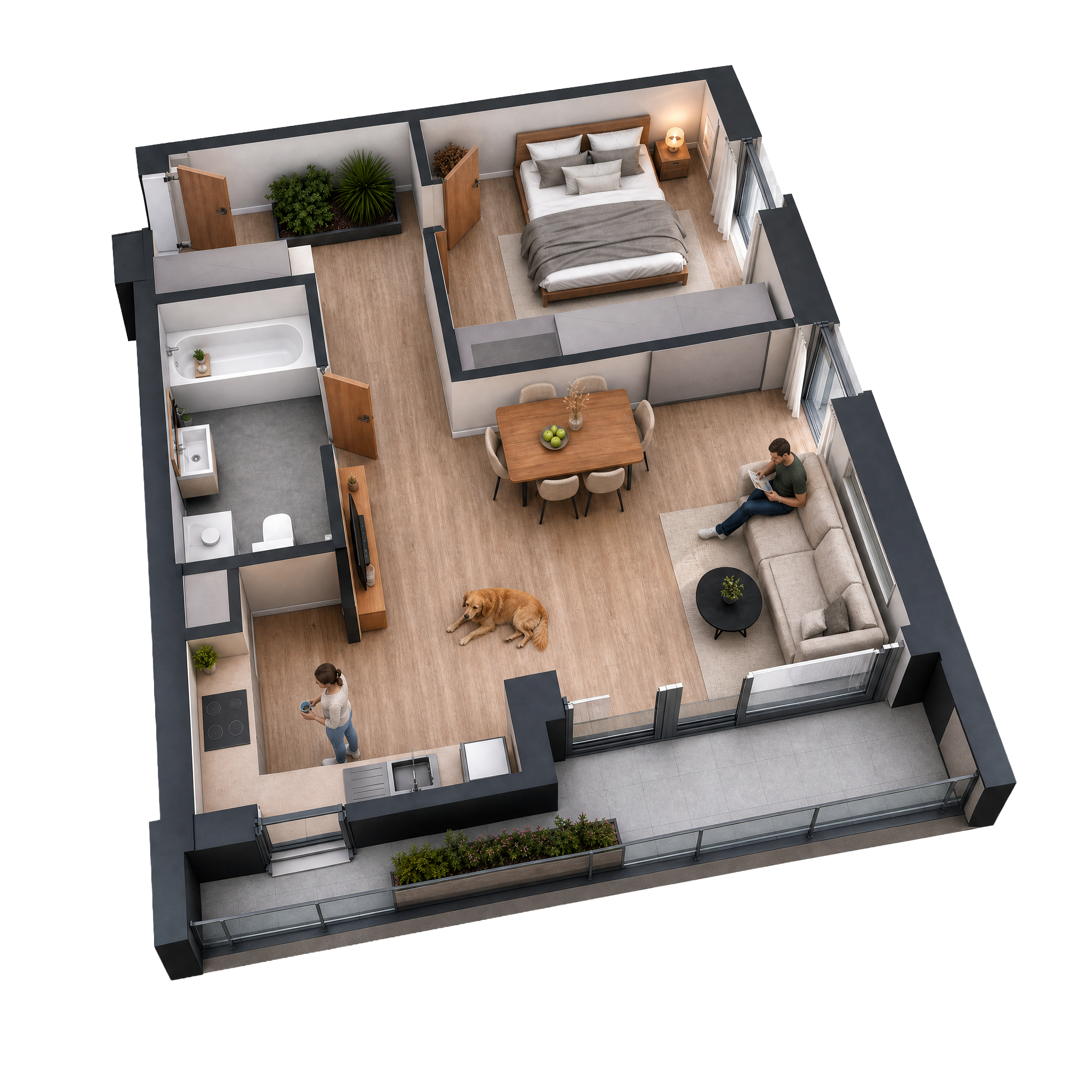 Apartment 3D Plan