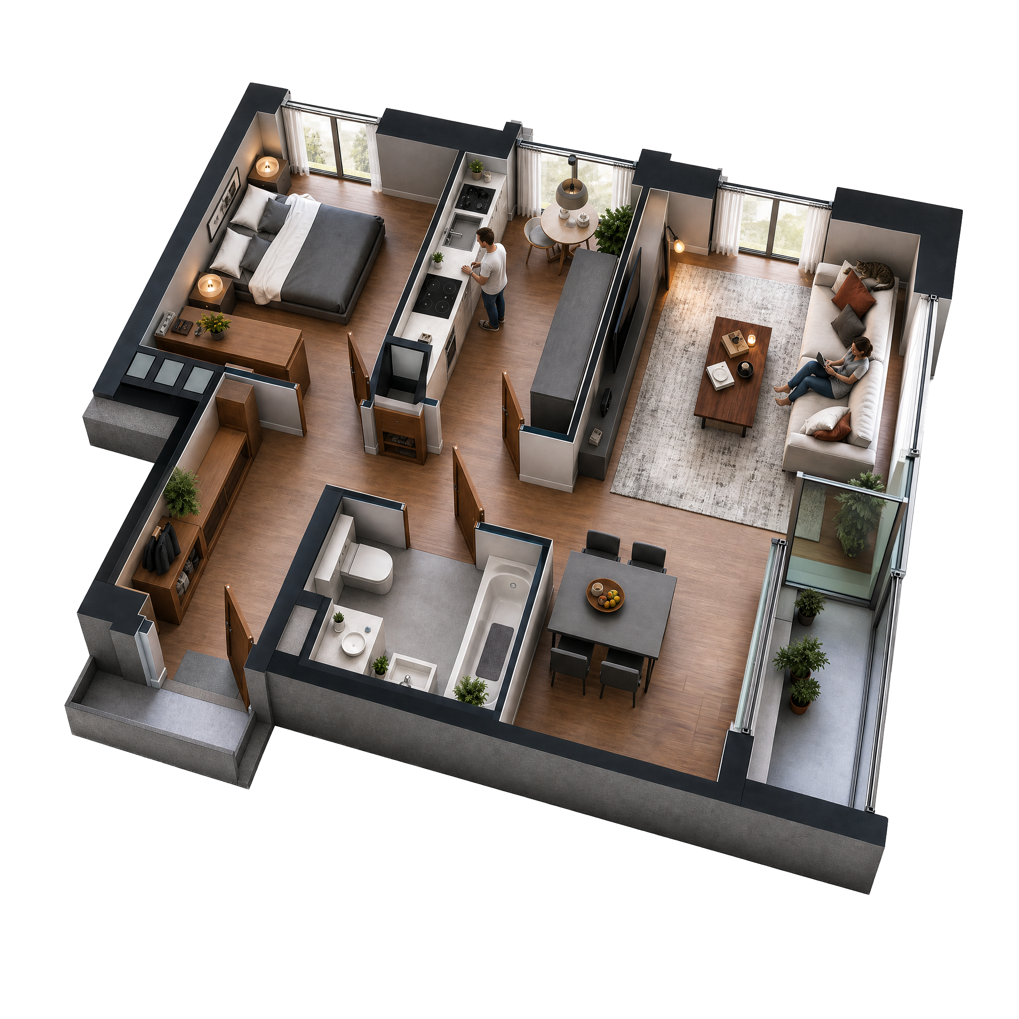 Apartment 3D Plan
