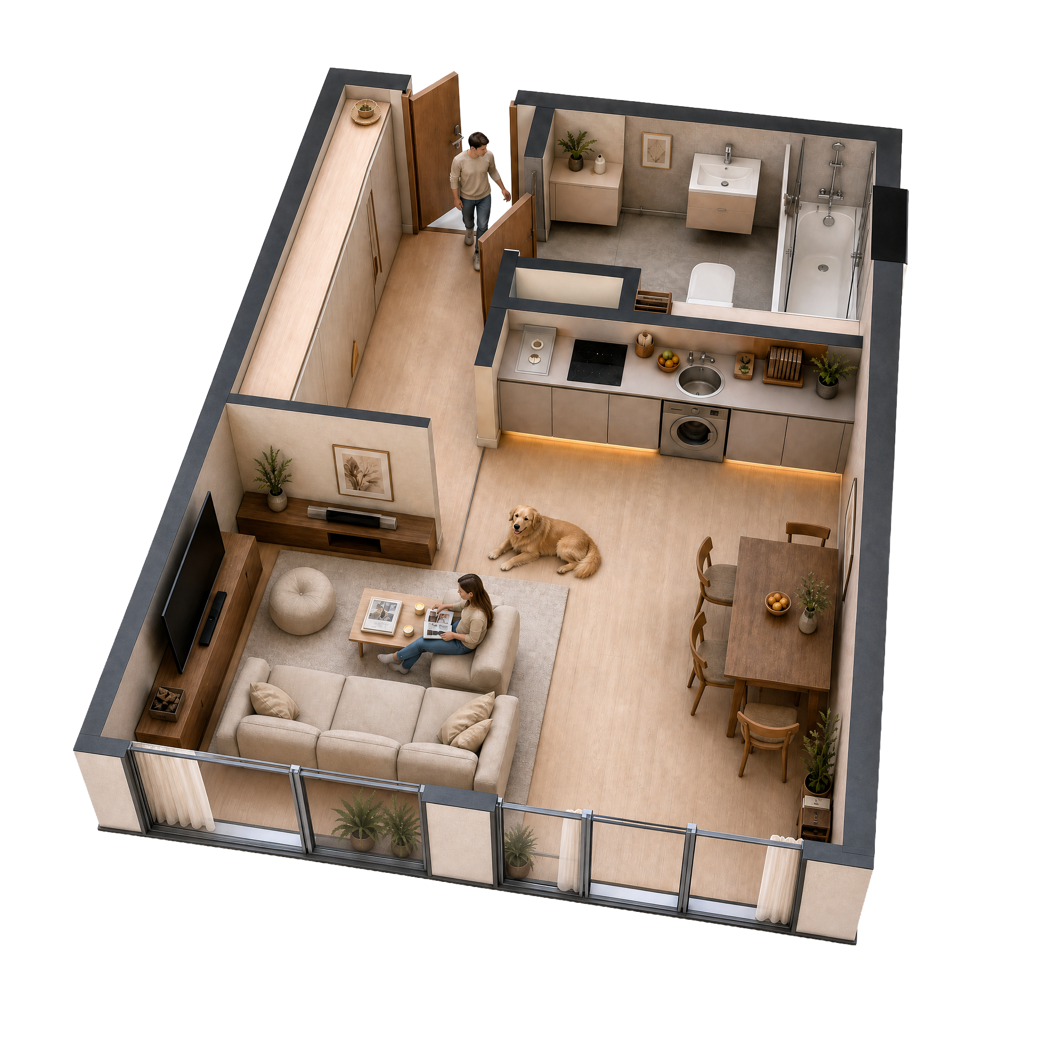 Apartment 3D Plan
