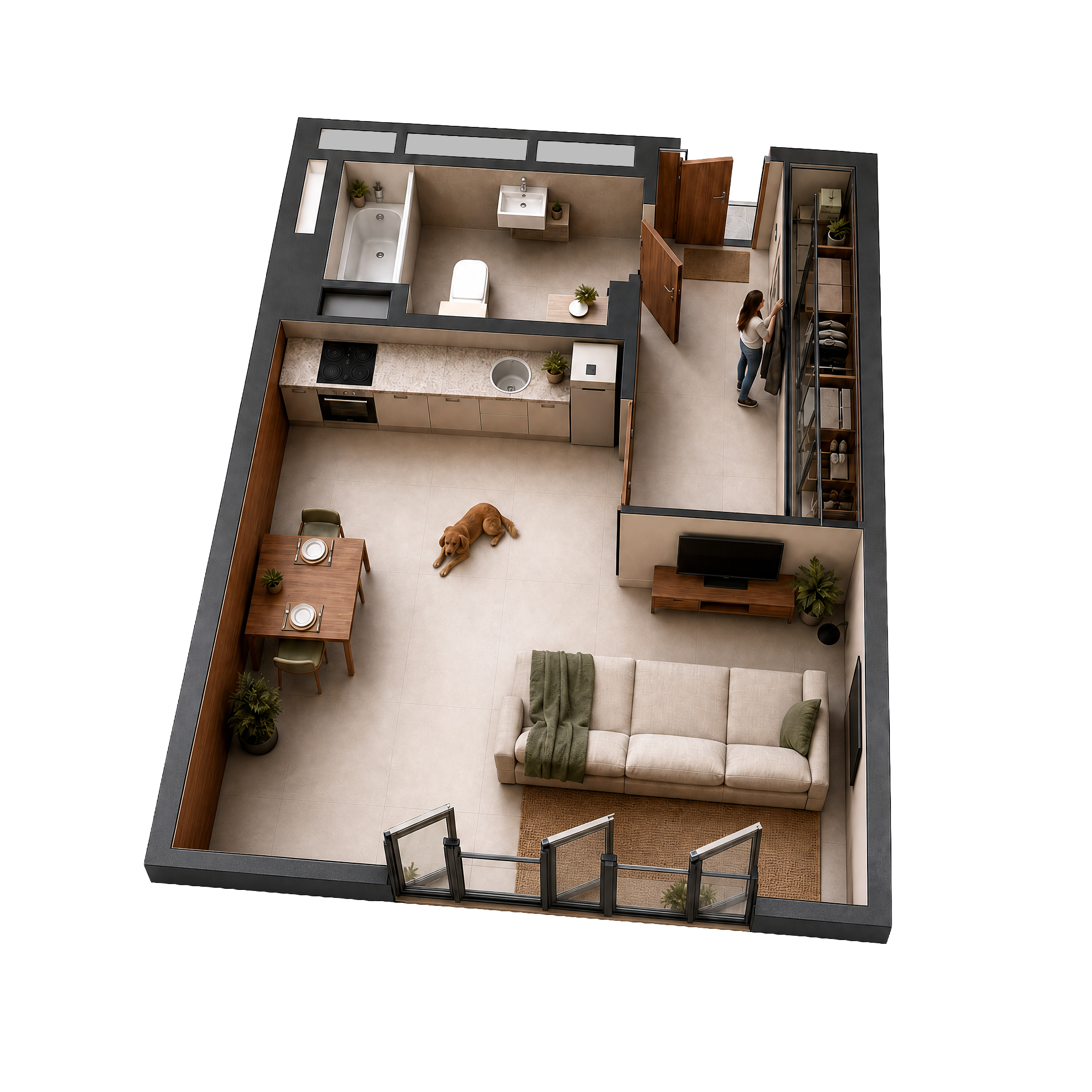 Apartment 3D Plan
