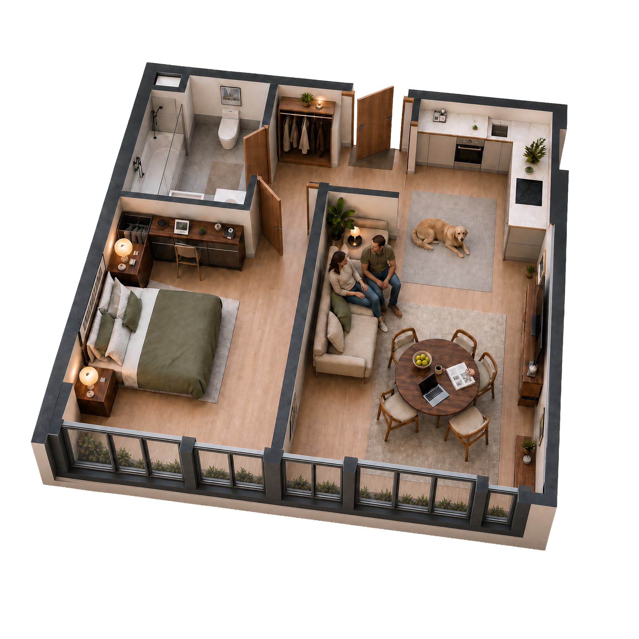 Apartment 3D Plan